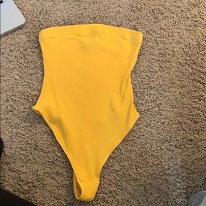 Urban outfitters strapless bodysuit